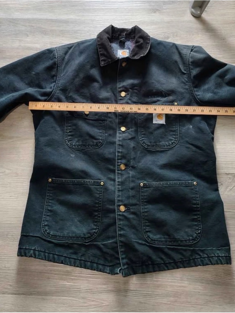 Olive green Vintage carhartt blanket lined chore jacket - Picture 6 of 7